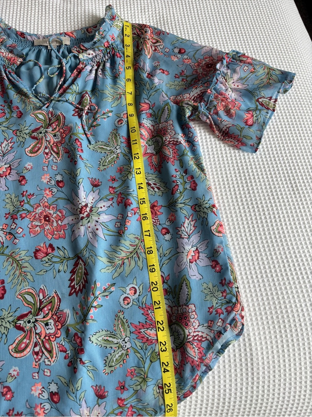 Blue Floral Women’s Top